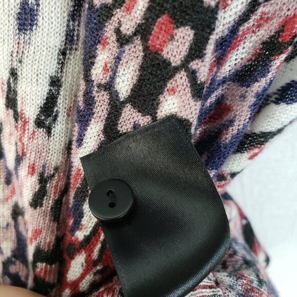 NIC+ZOE Grace 4-Way Convertible Cardigan Linen Blend Abstract Print size PP - Picture 13 of 16